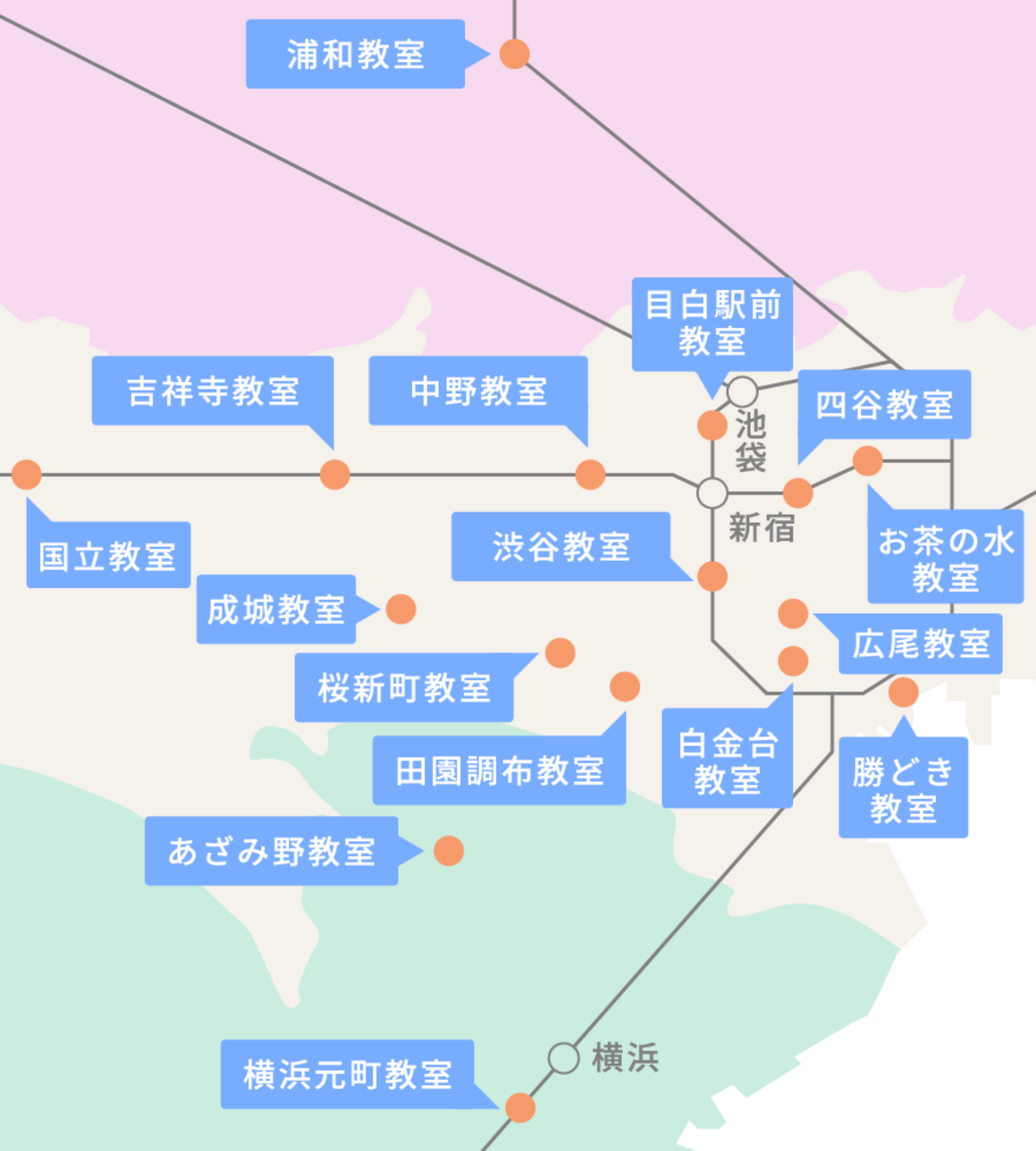 教室エリアMAPの画像
